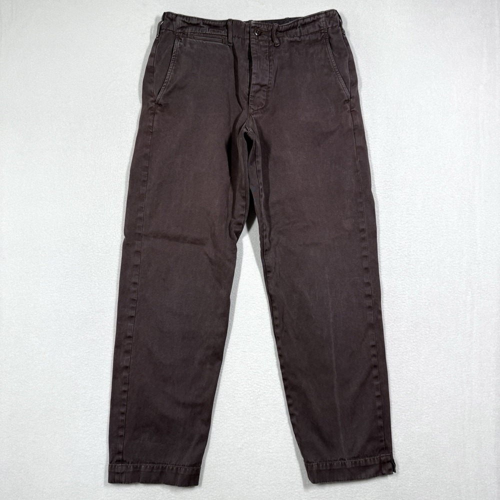 Wallace and Barnes Pants Mens 30x32 Selvedge Officers Chino Field Cotton Trouser